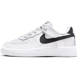 NIKE PRE SCHOOL Air Force 1 Low Easy-On PS "WHITE BLACK" FN0237 101  Size 2Y